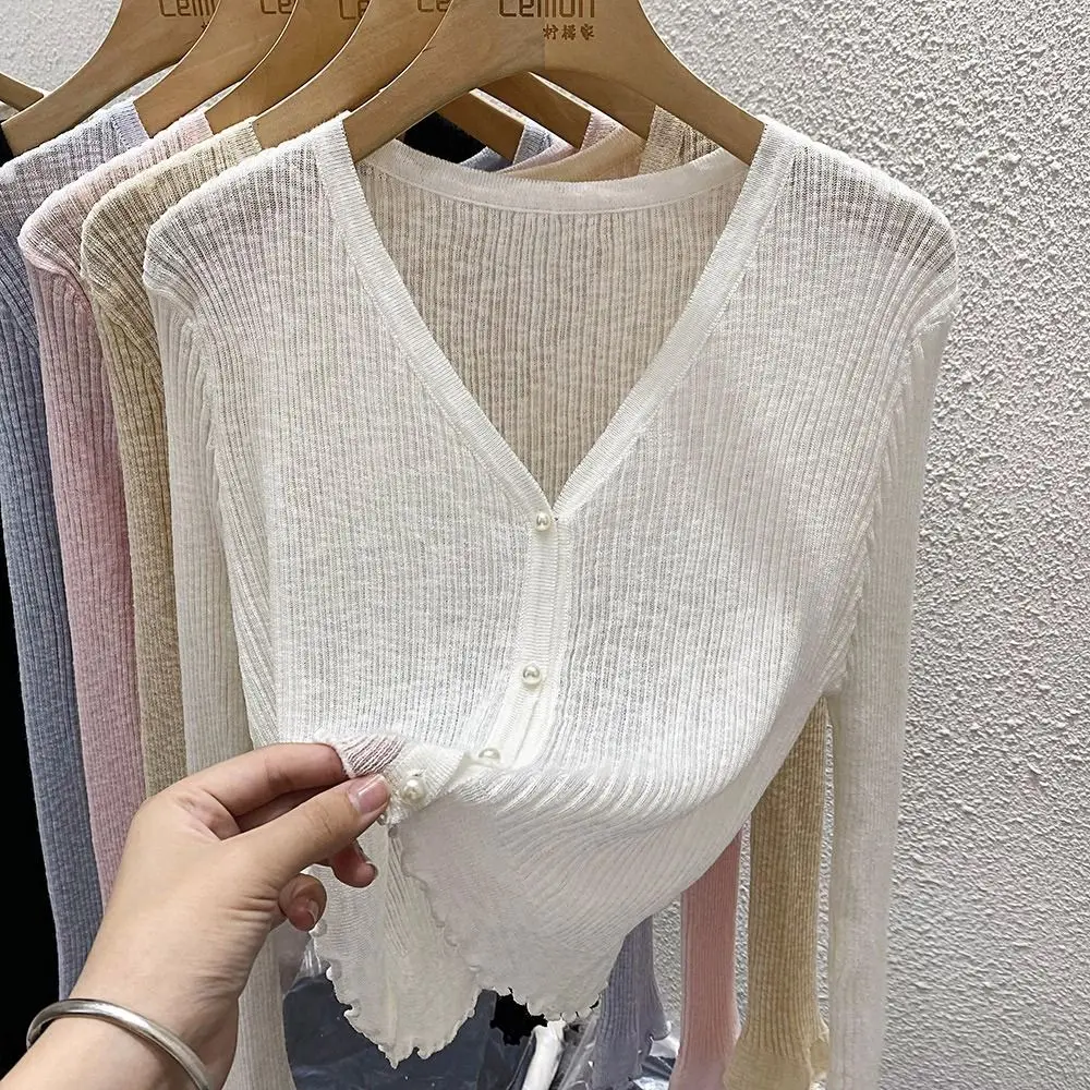 

Summer Ice Silk Long Sleeves Coat Cool Beach Air-Conditioning Shirt Breathable Sun Protection Clothing for Women