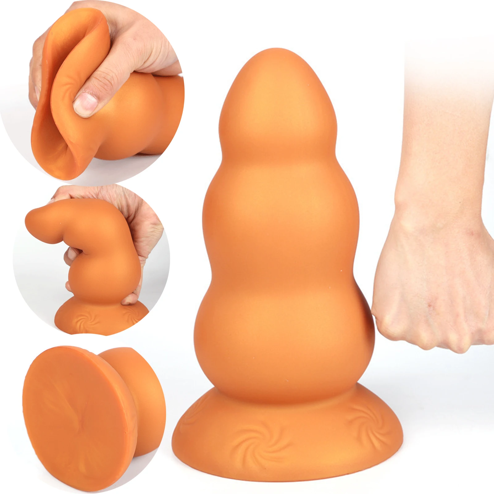 Φ 15CM Huge Women Men Gay Beginners Anal Butt Plug Ass Dilation Prostate Massager Male Anal Plug Big Dildo Silicone Masturbator