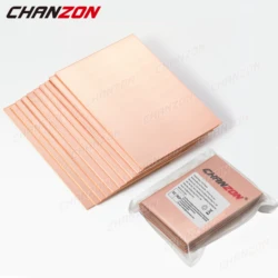 10 Pcs 7x10cm Single Sided Copper Clad Laminate PCB Plated Universal Circuit Prototype Board 18UM PF for Etching DIY Kit