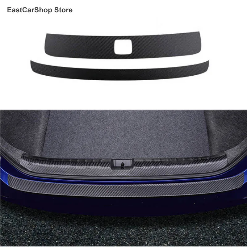 Car Leather Rearguard Rear Bumper Trunk Exterior Interior Fender Plate Protector For Honda Accord 10th 2021 2020 2019 2018