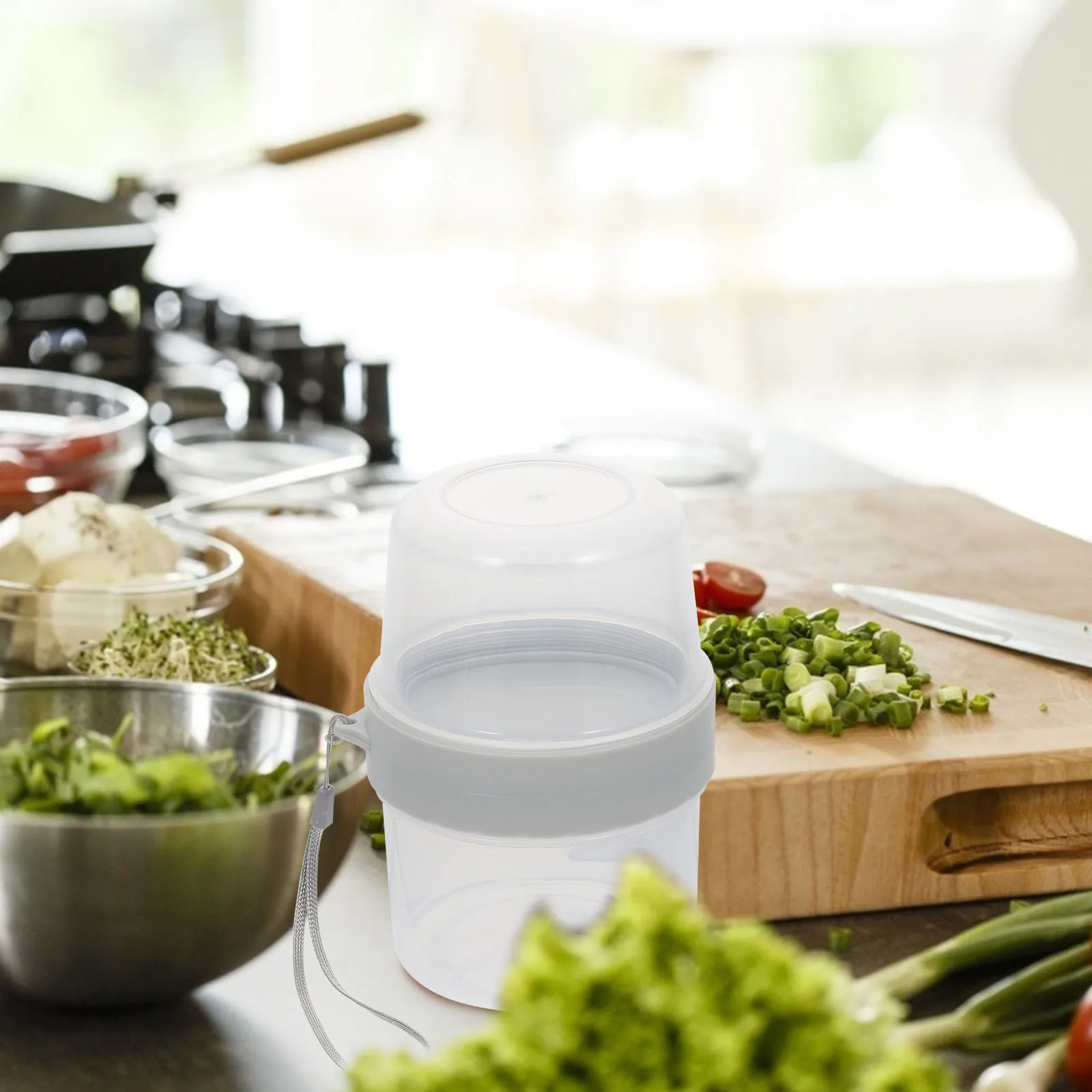 

Food Storage Box Sealed Crisper Container Dust Proof Plastic Portable Snack Holder Detachable Easy Clean Kitchen Bar Supplies