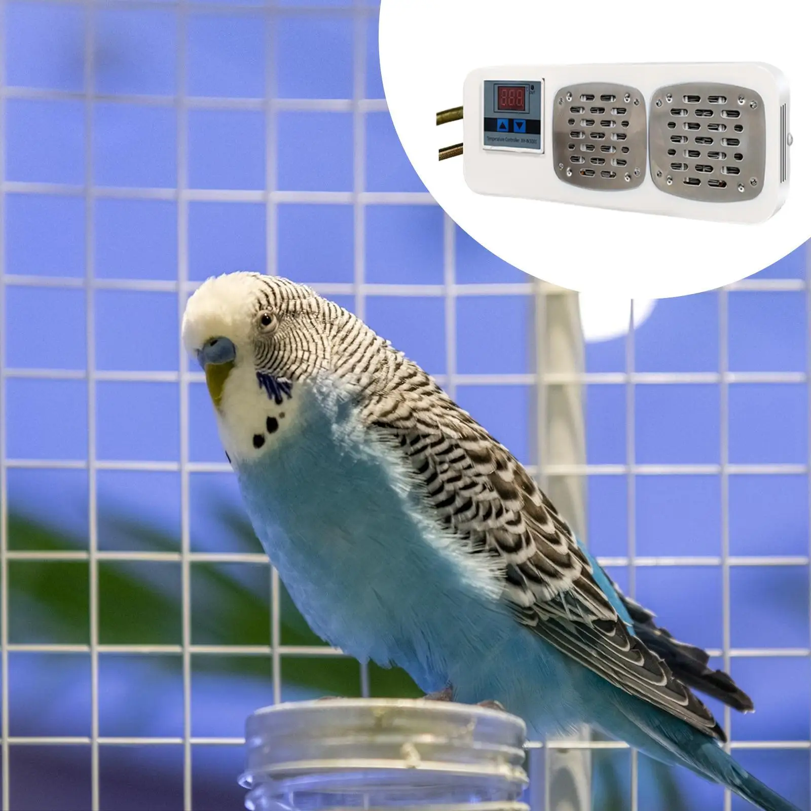 

Металлический нагреватель для клеток для птиц без подсветки, обогреватель для мелких птиц, попугаев, цыплят, для зимы