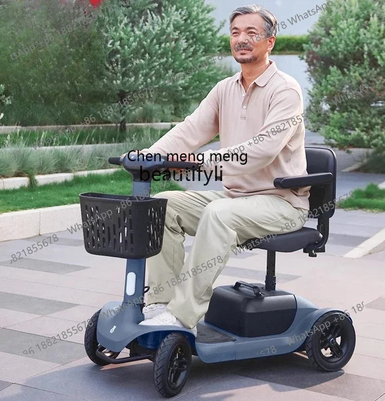 

ss1001 High-end elderly scooter elderly four-wheeled electric vehicle foldable carry safety moped