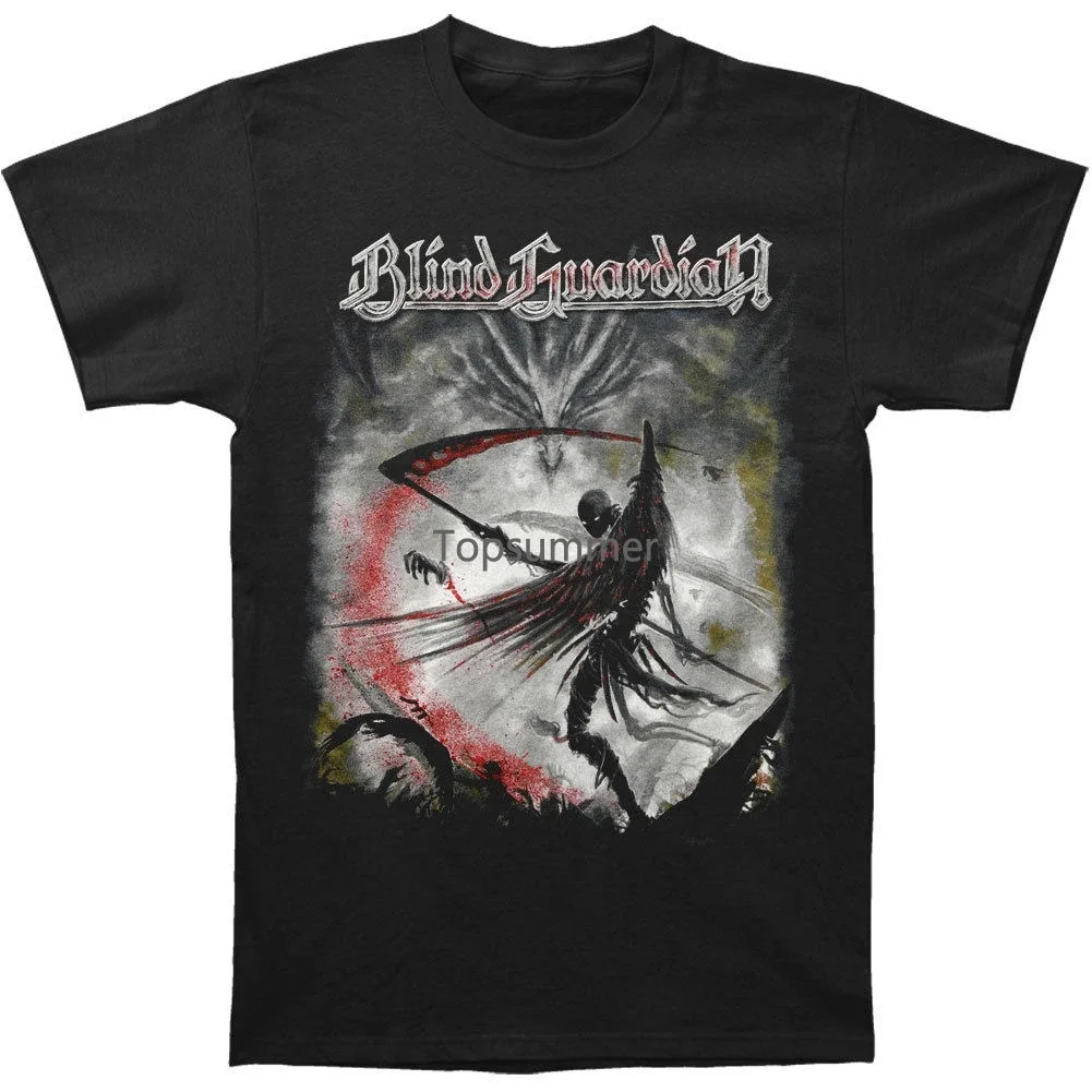 Blind Guardian Men'S Wacken T-Shirt 3Xl-Large Black Summer Short Sleeves Cotton T Shirt Top Tee Couple Breathable Kawaii