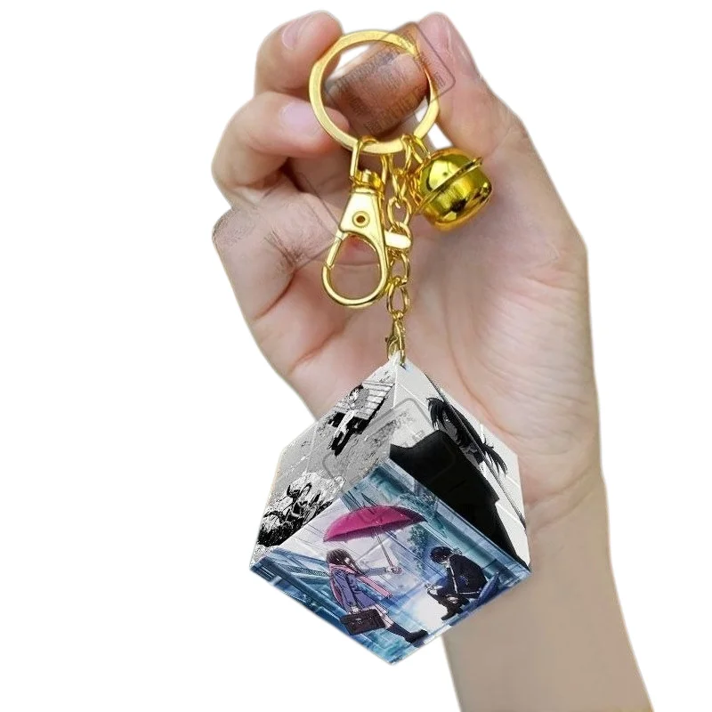 Noragami Yato Hiyori Iki Bishamon 3x3 Rubik's Cube Schlüsselanhänger Hochwertiger Anime-Cartoon-Druck Einfacher Rucksackanhänger für Schüler – Detail 5