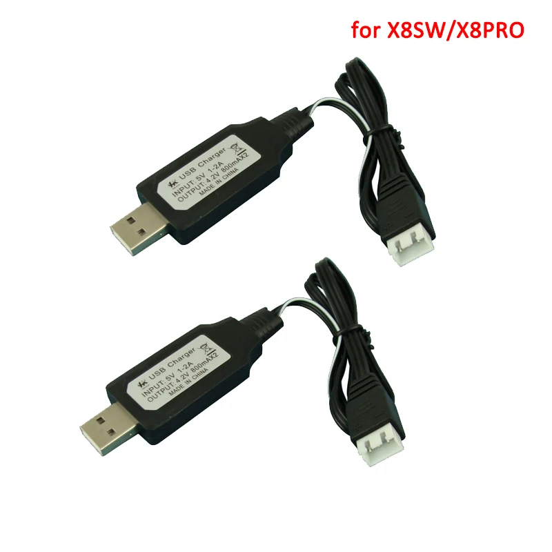 

7.4V USB Charger Cable Spare Part for SYMA X8SW X8PRO Drone Airplane Battery Charger Replacement Accessory