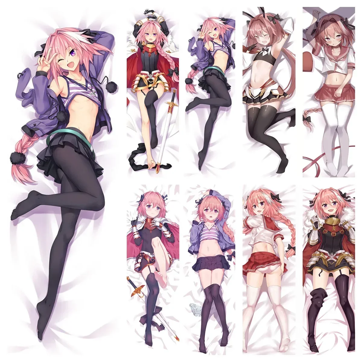 

Наволочки аниме Astolfo Dakimakura Fate/Apocrypha FGO Rider, декоративные наволочки, обнимающая наволочка, двусторонняя печать