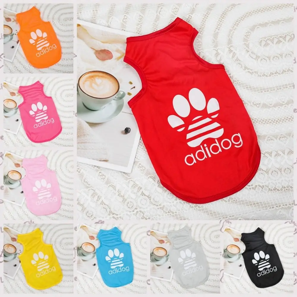 Cat Costume Breathable Dog Tank Top Soft Cool Dog Thin Vest Polyester Dog Sports Vest Pet Basketball Vest Spring