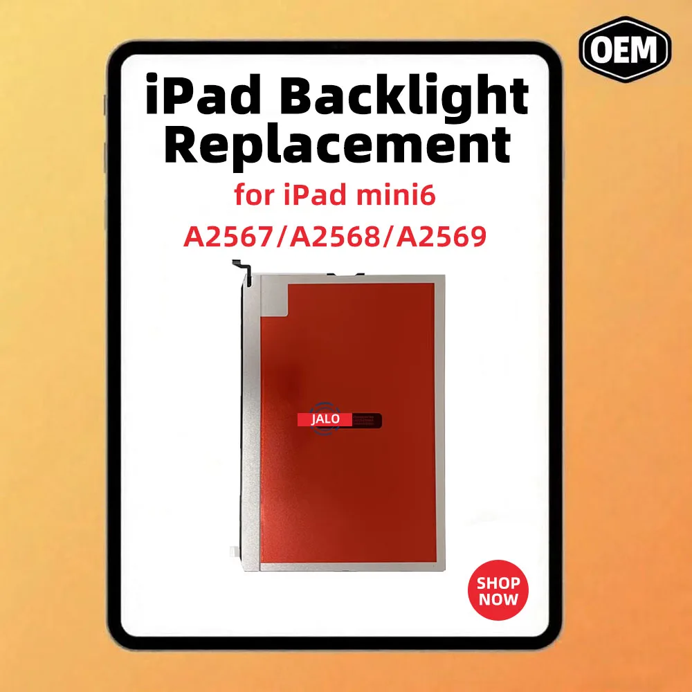 Pantalla LCD de retroiluminación para ipad mini6 A2567 A2568 A2569 lámparas de retroiluminación película de luz trasera 8,3 pulgadas pieza de reparación de repuesto