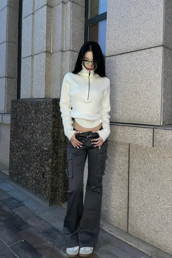 Maglioni Maglioni Pullover Donna Maglione Nylon Maglieria Orlo Yoga Pilates Classe gotica Esercizio Fitness Autunno Attivo Caldo