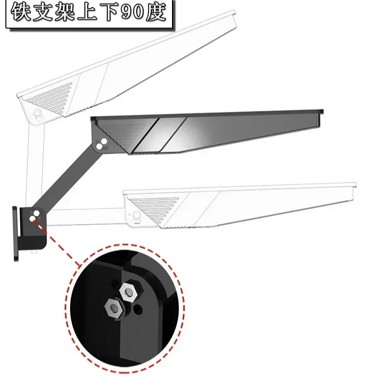 New solar lamp 98 LEDhuman body induction garden solar wall lamp solar light outdoors 180 degrees rotation