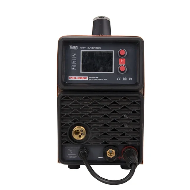 

New arrival 200A Aluminum Welder Double Pulse and gasless MIG Welder small MIG MMA Welding machine MIG200P LCD