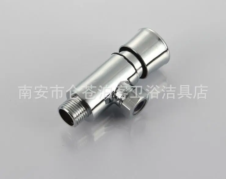 Vidric Conceale Urinal flush valve chrome, Hand press control WC flush valve, Copper public toilet flush valves time delay