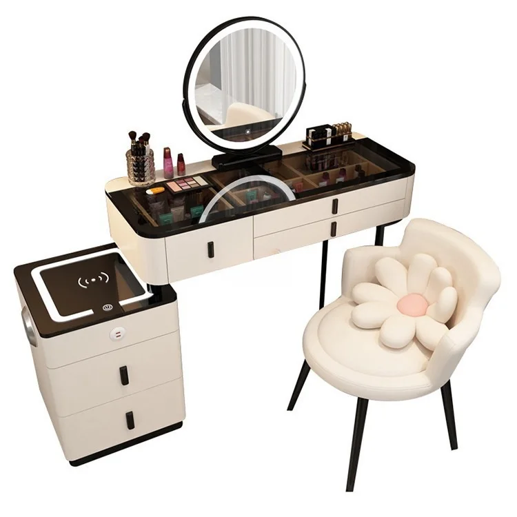 

Smart dresser, wireless charging light luxury dresser