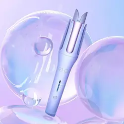 Hair Curler Automatic Rotating Negative Ion non Damaging Hair Curling Iron Portable Hair Curler Automatic Shut-Off Anti-Scald