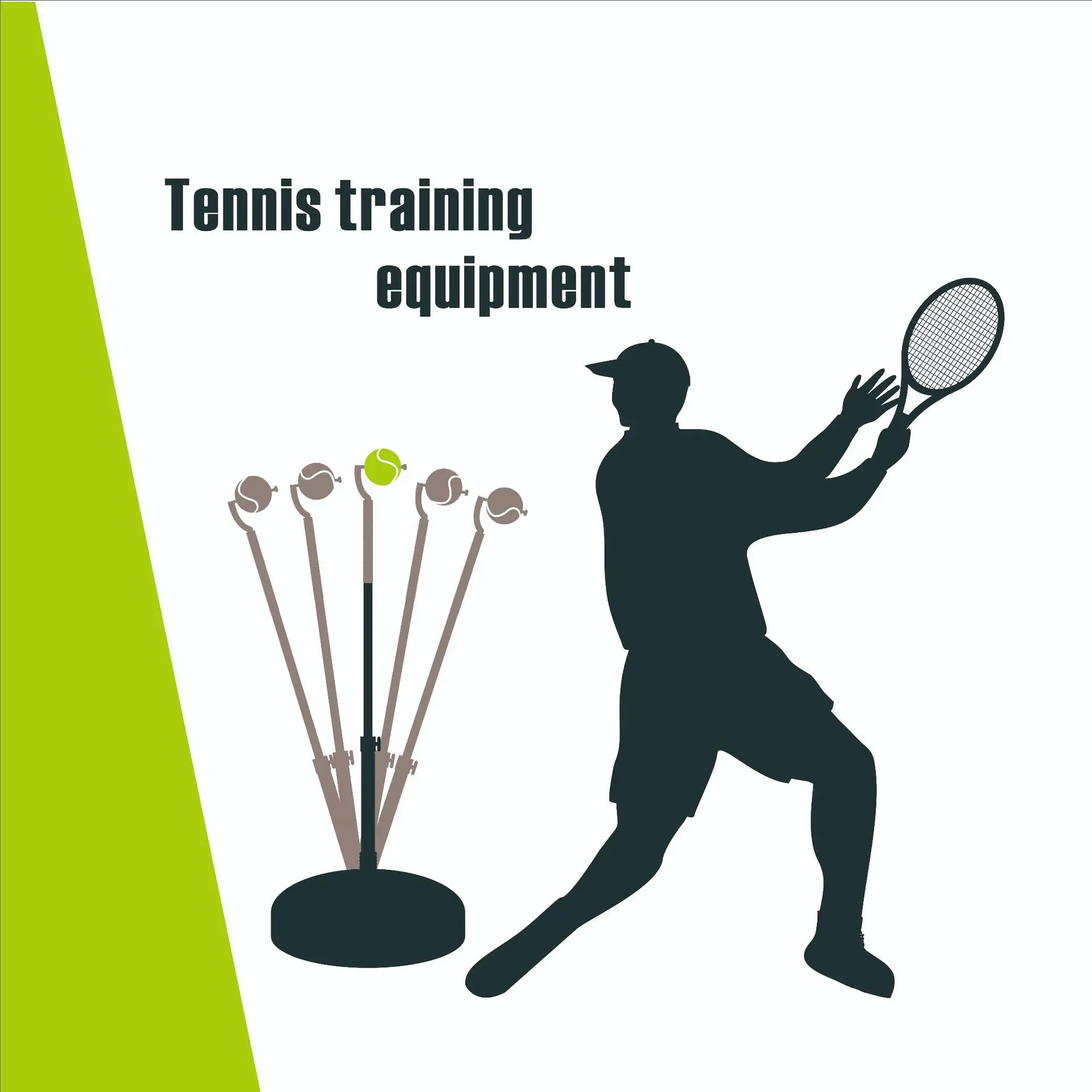 Retractable Ball for Unlimited Practice Tennis Swing Trainer Topspin Tennis Practice Tool for Adult and Kids Beginner
