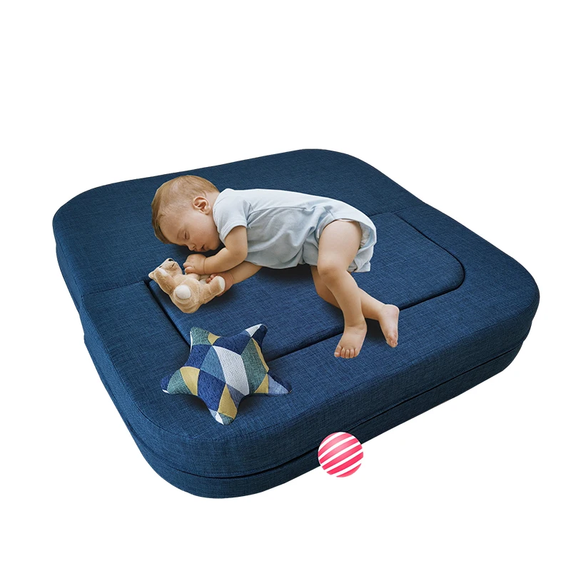 โซฟาโฟมเฟอร์นิเจอร์บ้านคุณภาพพรีเมียม ชุด 4 ชิ้น พับได้ โฟมเมมโมรี่นุ่มสบาย เหมาะสำหรับเด็กเล่น ปรับเปลี่ยนเป็นที่นอนได้