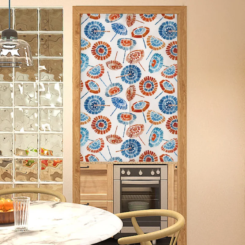 Ukiyo-e Japanese style changing room Curtain Privacy Partition Doorway Curtains Kitchen Entrance Noren Linen Hanging