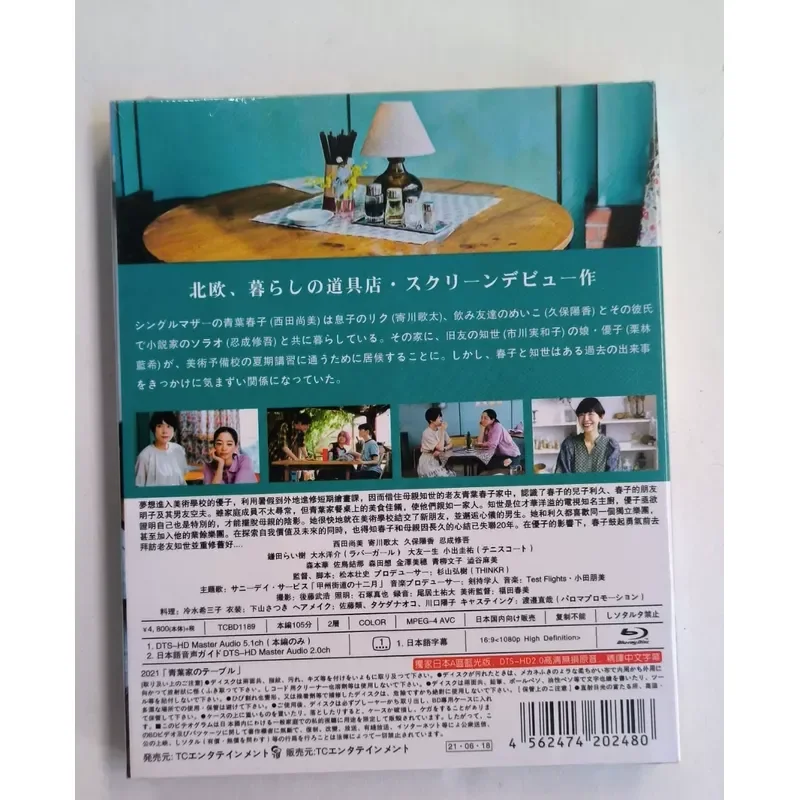 Blu-ray Disc Aoba's Dining Table 2021 Japanese Drama High Definition 1080P Mandarin