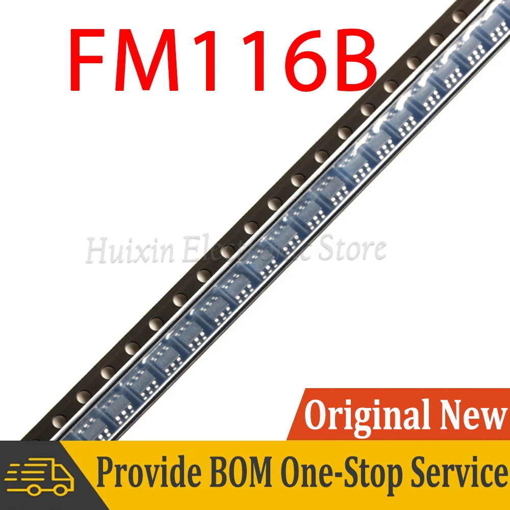 10pcs FM116B SOT-23-6 DC Tail Motor Steering Gear Motor Drive Chip SMD New and Original IC Chipset