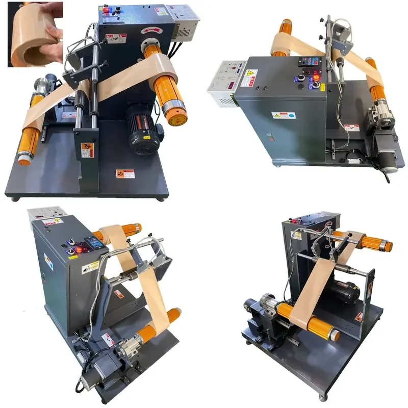 Upgraded version of sticky marking tape paper aluminum foil large roll production small roll winding motor winding machine