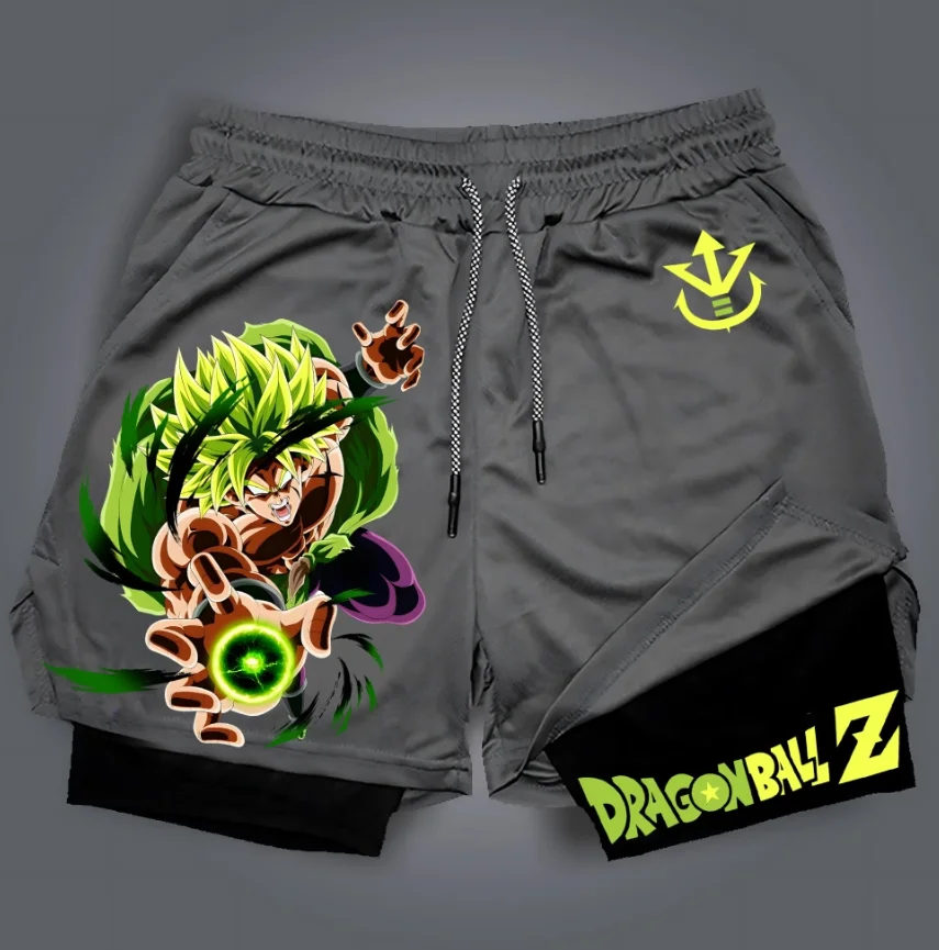 جديد لعبة دراغون بول مزدوجة الشارع الشهير أنيمي شخصية الطباعة الرجال الصيف ممارسة السراويل الصالة الرياضية الترفيه عطلة يومية