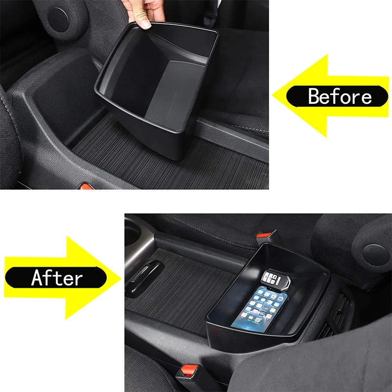 For Honda Pilot 2015-2022 ABS Black Car Central Control Storage Tray Organize Auto Interior Accessories