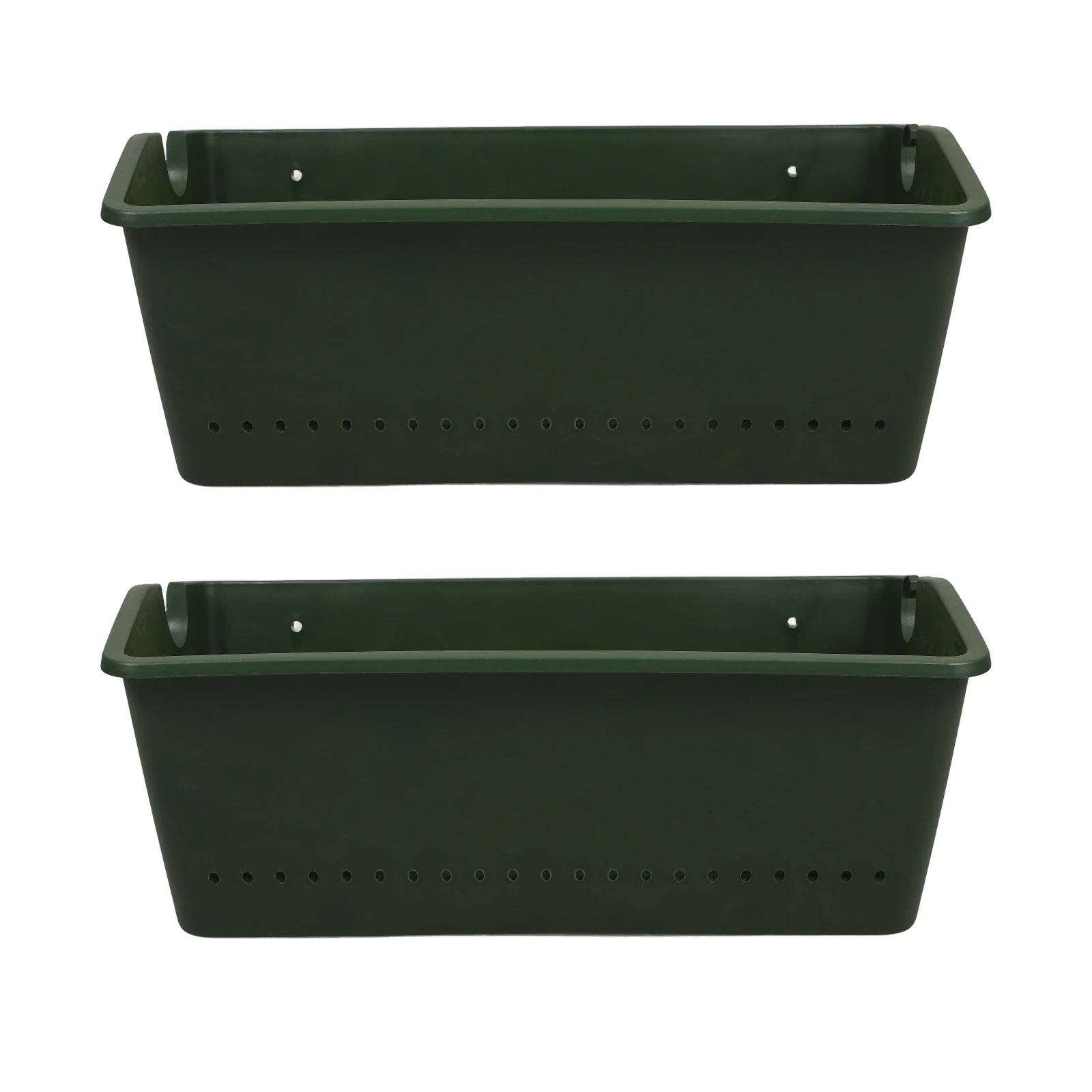 

2pcs Plant Wall Pots Hanging Flowerpot Vertical Garden Planter Balcony Decor PP Material Stable Design Waterproof