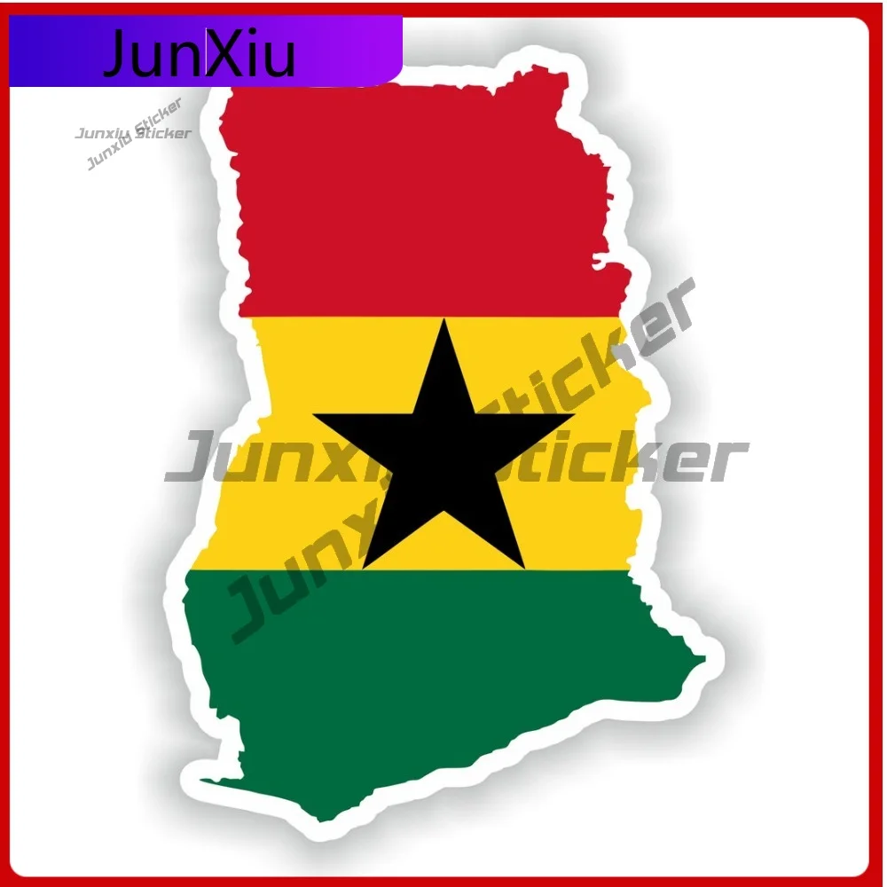 

With National Emblem Detail Ghana Map Flag Trendy Vehicle Body Decoration Exterior Styling Piece For Vehicles Stickers