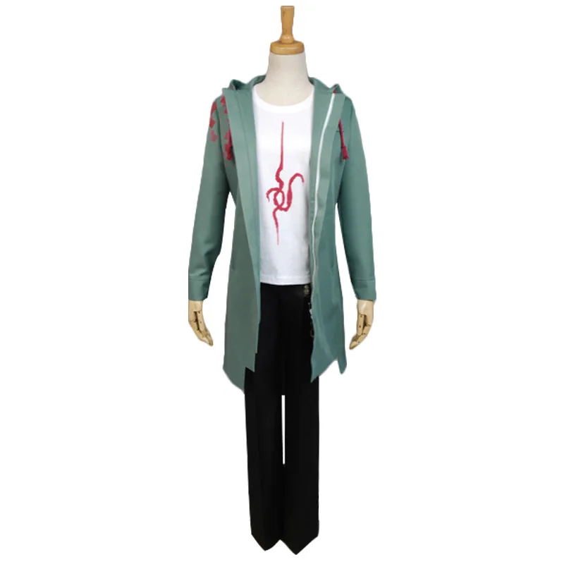 Disfraz de Dangan Ronpa 2 Danganronpa, chaqueta Nagito Komaeda, abrigo con capucha, peluca de Anime, camisa de Halloween para mujeres y hombres