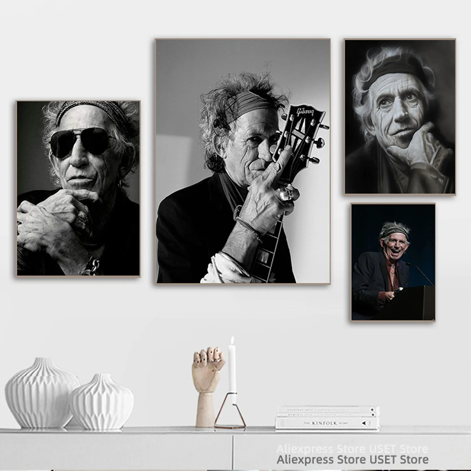 Keith Richards ,Singer Band Cover Album Music Star Canvas Posters and Prints Canvases Painting Home Decoration