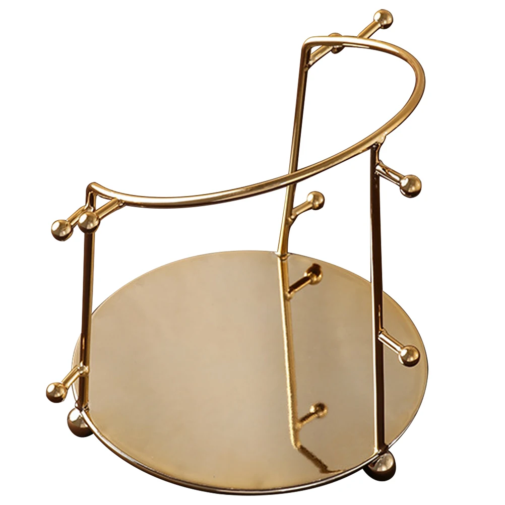 

Golden Crown Metal Tiara Display Stand for Hair Accessories Organizer Hairband Holder Jewelry Rack