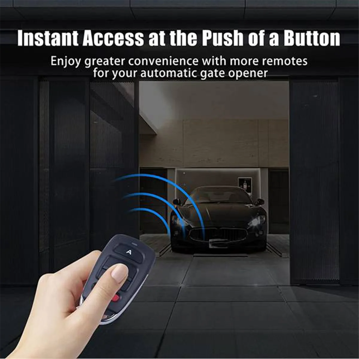 4Pcs Universal Duplicator Remote Garage Door Remote,Remote for Gate, Remote Control Key Fob, Replacement Garage Door