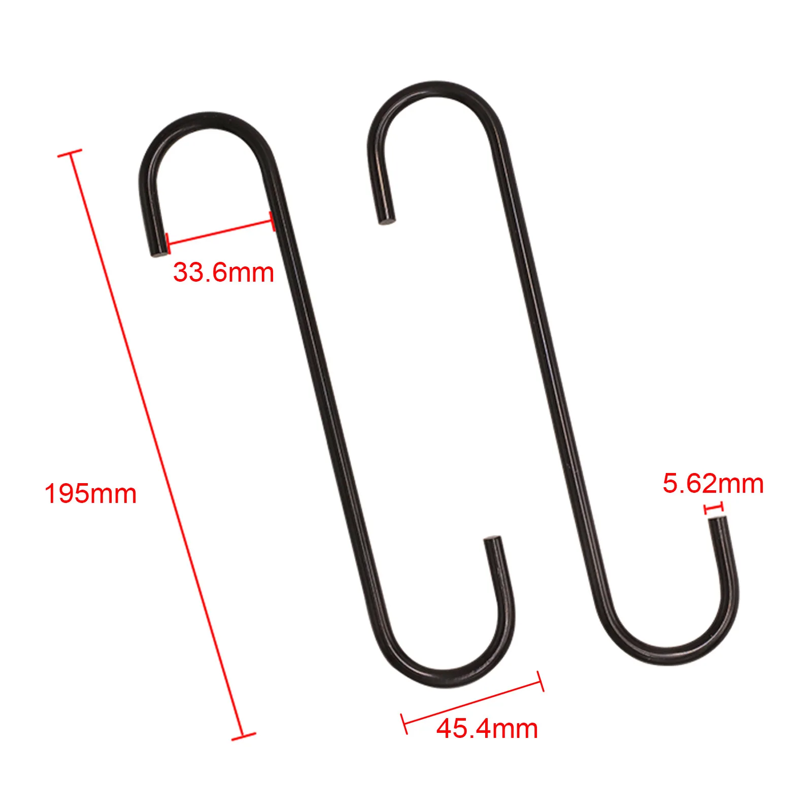 Car Brake Cylinder Hook Brake-Shoe Replacement S Shape Hook Caliper Hanger Set for Suspension Axle Disc Brake Caliper Service