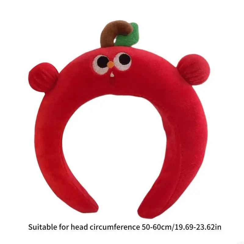 Bandeaux larges pour filles, couvre-chef festif cerise, accessoires pour cheveux bouffants