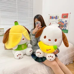 35-60cm Sanrio Kawaii Pochacco Series-Banana Big Plush Doll Pillow Children's Toy Anime Soft Girl Birthday Gift Sofa Decorative