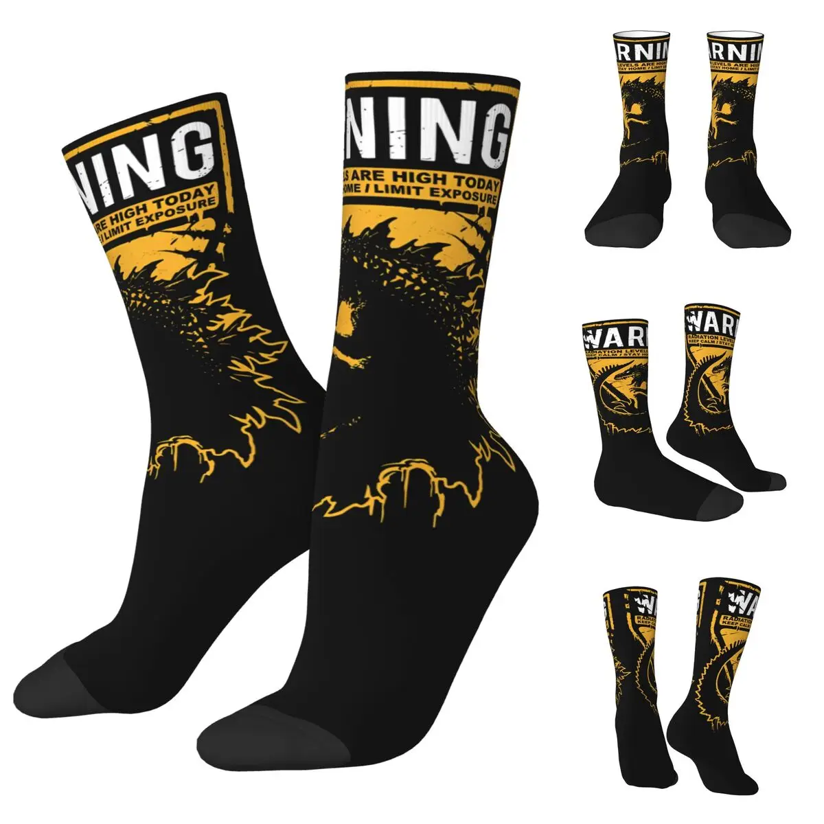 Monster dinosaur  Men Women Socks,Marine Iguanas Motion Beautiful printing Suitable for all seasons Dressing Gifts