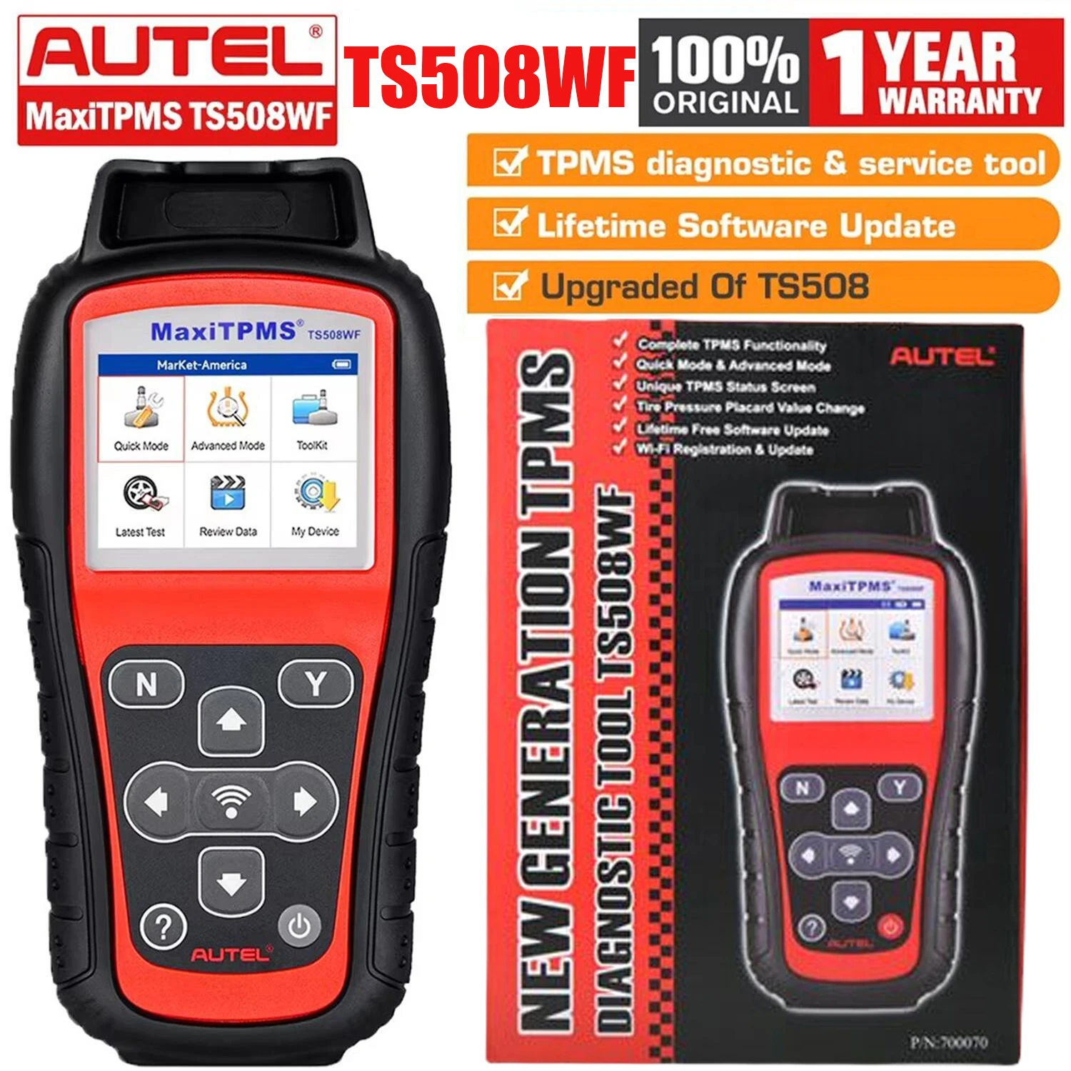 �y�Z�[�����zAutel MaxiTPMS TS508WF WiFi TPMS�f�f�c�[���v���O���� MX�Z���T�[�ADTC�ǂݎ��/���� OBD2 TPMS�����A�����g�c�[�� �����A�b�v�f�[�g PK TS508
