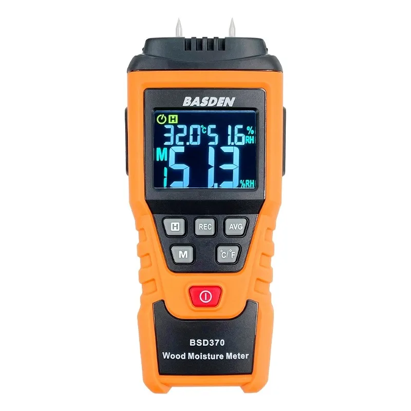 เครื่องวัดความชื้นไม้ BSD-370/370M เครื่องทดสอบปริมาณความชื้นในไม้ เครื่องวัดความชื้นผนังพื้นไม้