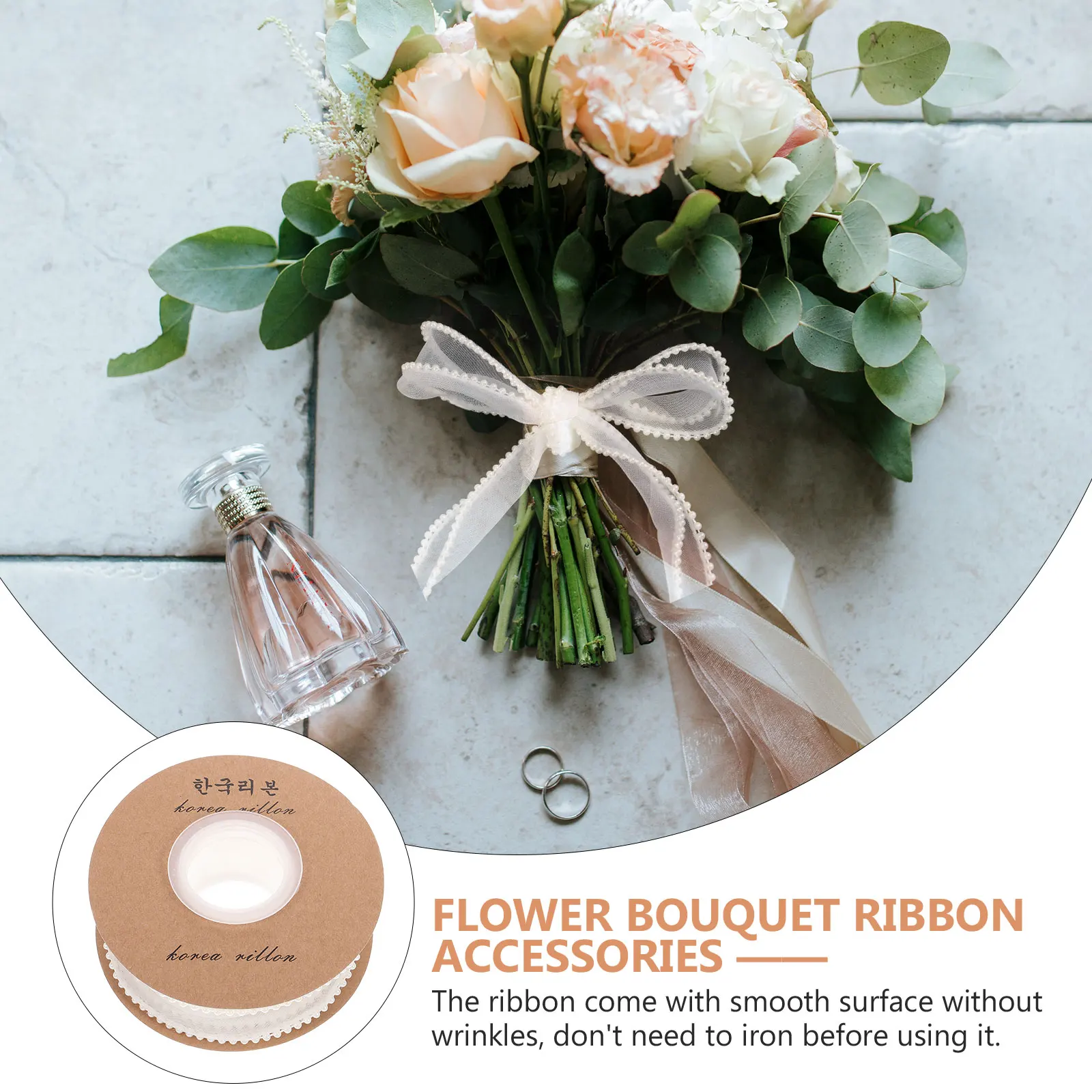 

Pearl Mermaid 5Yards Premium Polyester Wide Gift Lovely Package Accessory Craft Ribbon MultiFunction Present Ribbon Wedding