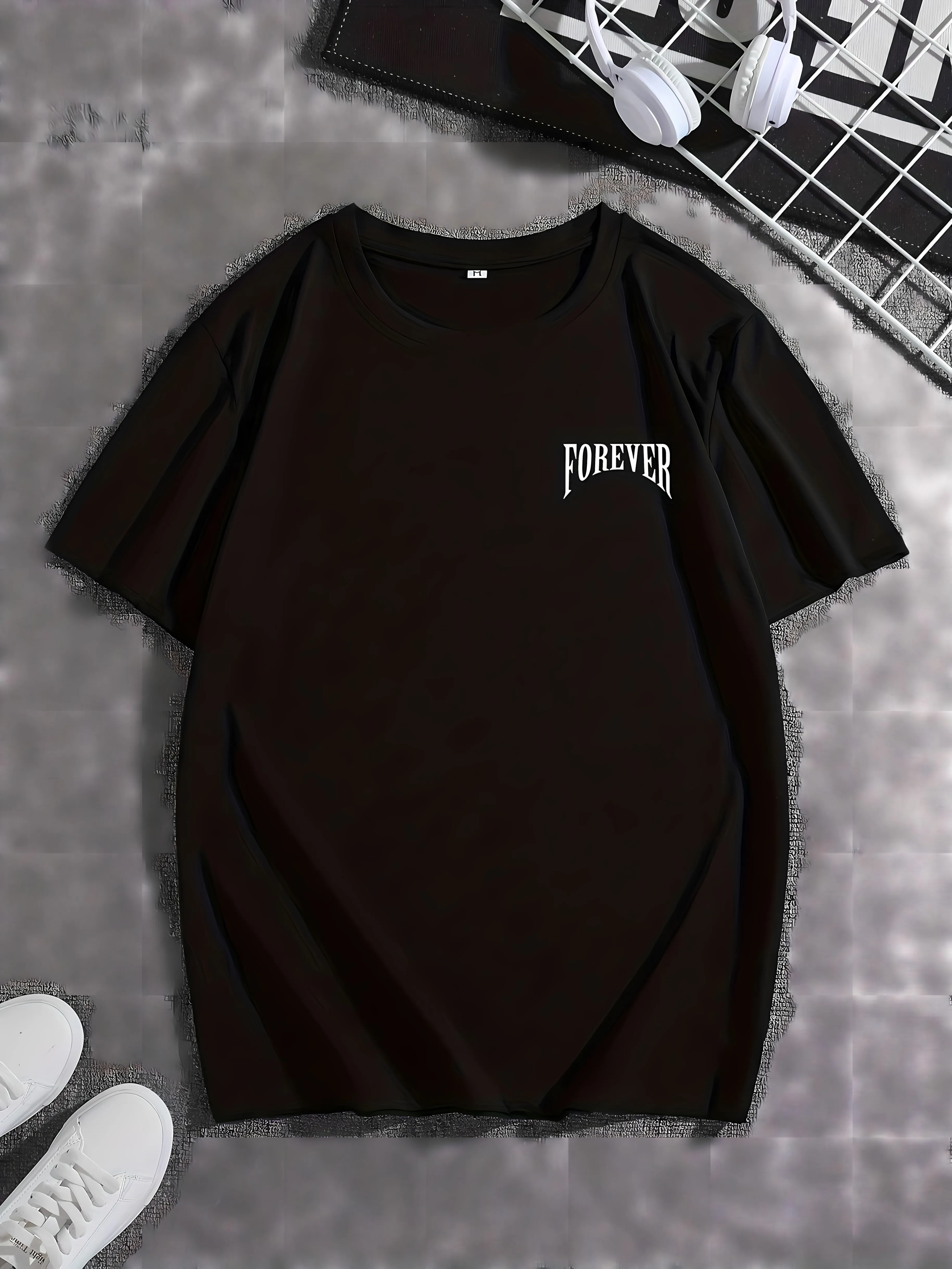 

The new men's T-shirt for the summer of 2025 features a simple 3D angel pattern print for street sportswear and casual wear