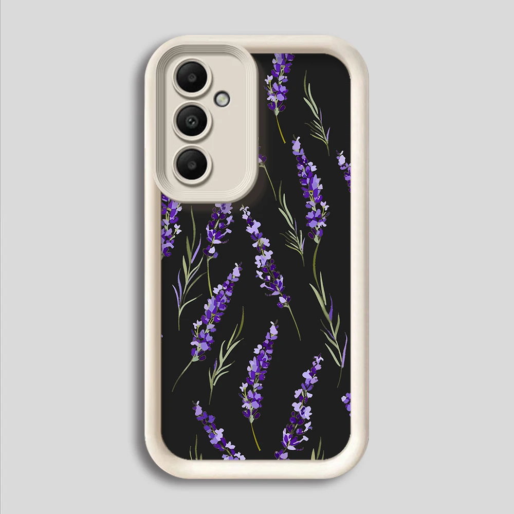 Little tulip Phone Case for Samsung Galaxy A25 A35 A15 A51 A55 A51 A71 A72 A73 A52 A52s A53 A54 4G 5G Soft Copa