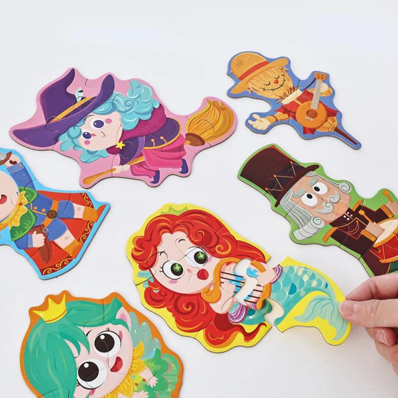 1Pc Six-In-One Large Puzzle Gift Box Early Education Toy  Interactive Learning Game Parent Child Activity Holiday Gift