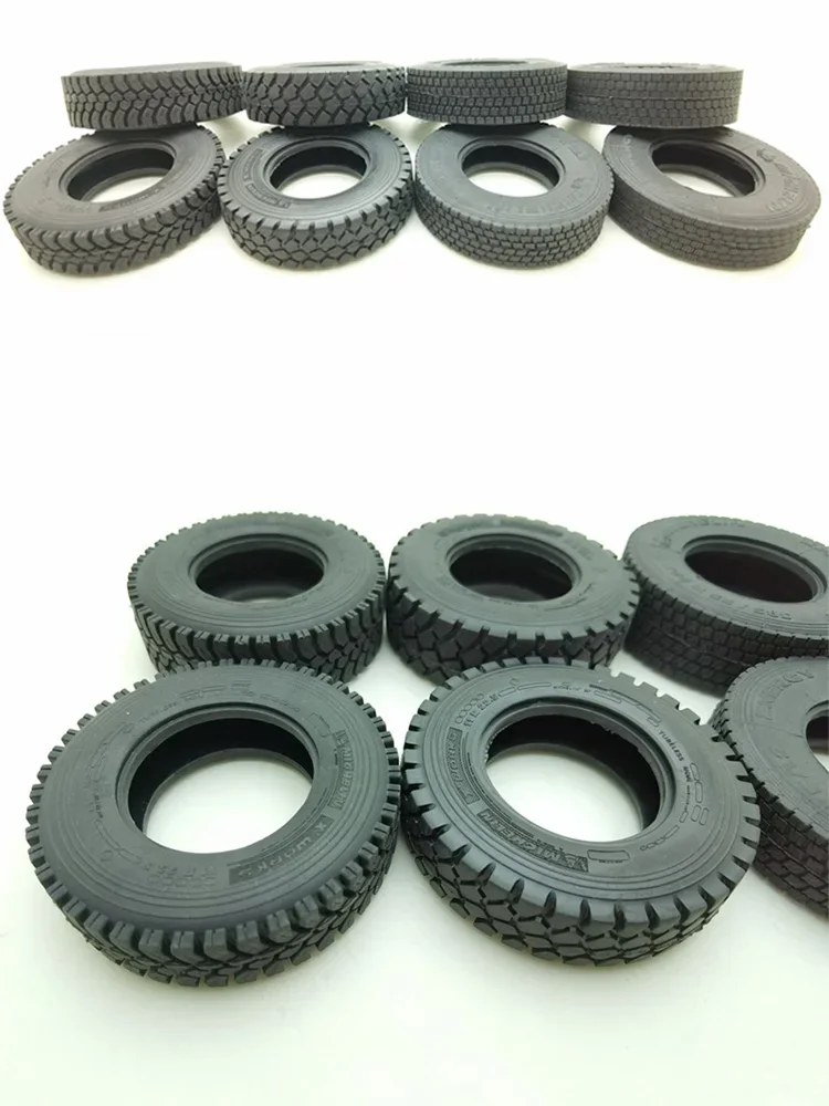 Simulation Tire Gravel Tire Rubber Tread Suitable for 1/14 Tamiya Rc Truck Trailer Tipper Scania Benz Actros Volvo MAN Iveco DIY