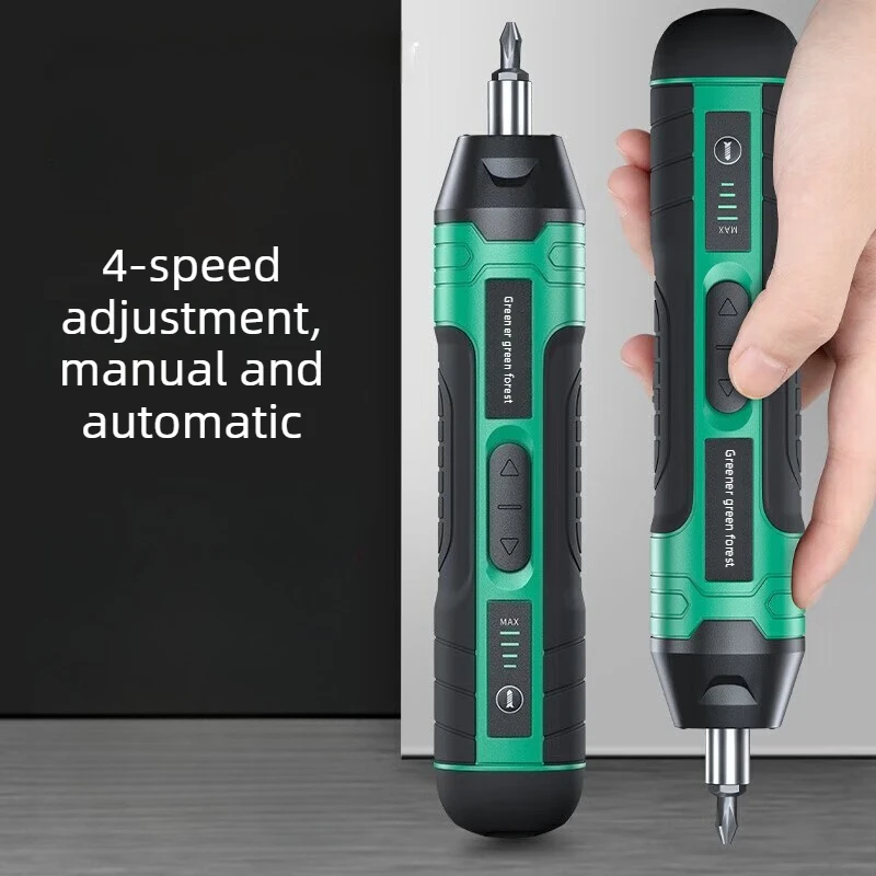 Electric screwdriver Small rechargeable household electric batch screwdriver Lithium electric drill screw batch tool set