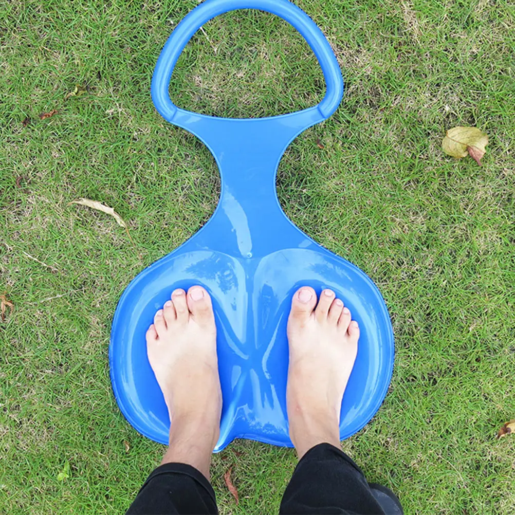 

2pcs Thickened HDPE Skiing Sliding Board Grass Sand Kids Snowboard Compact Foldable Anti Handle Portable Winter Outdoor Play