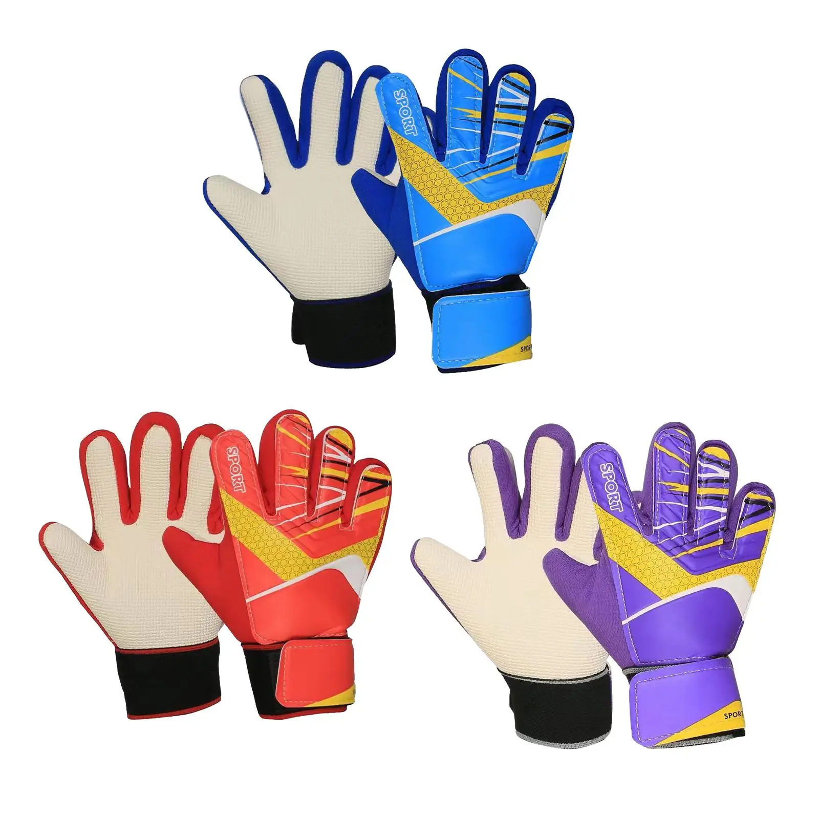 

Adult Football Goalkeeper Gloves Sports Equipment Wear Resistant Protective Strong Grip Stylish Practical Durable Non Slip Mitts