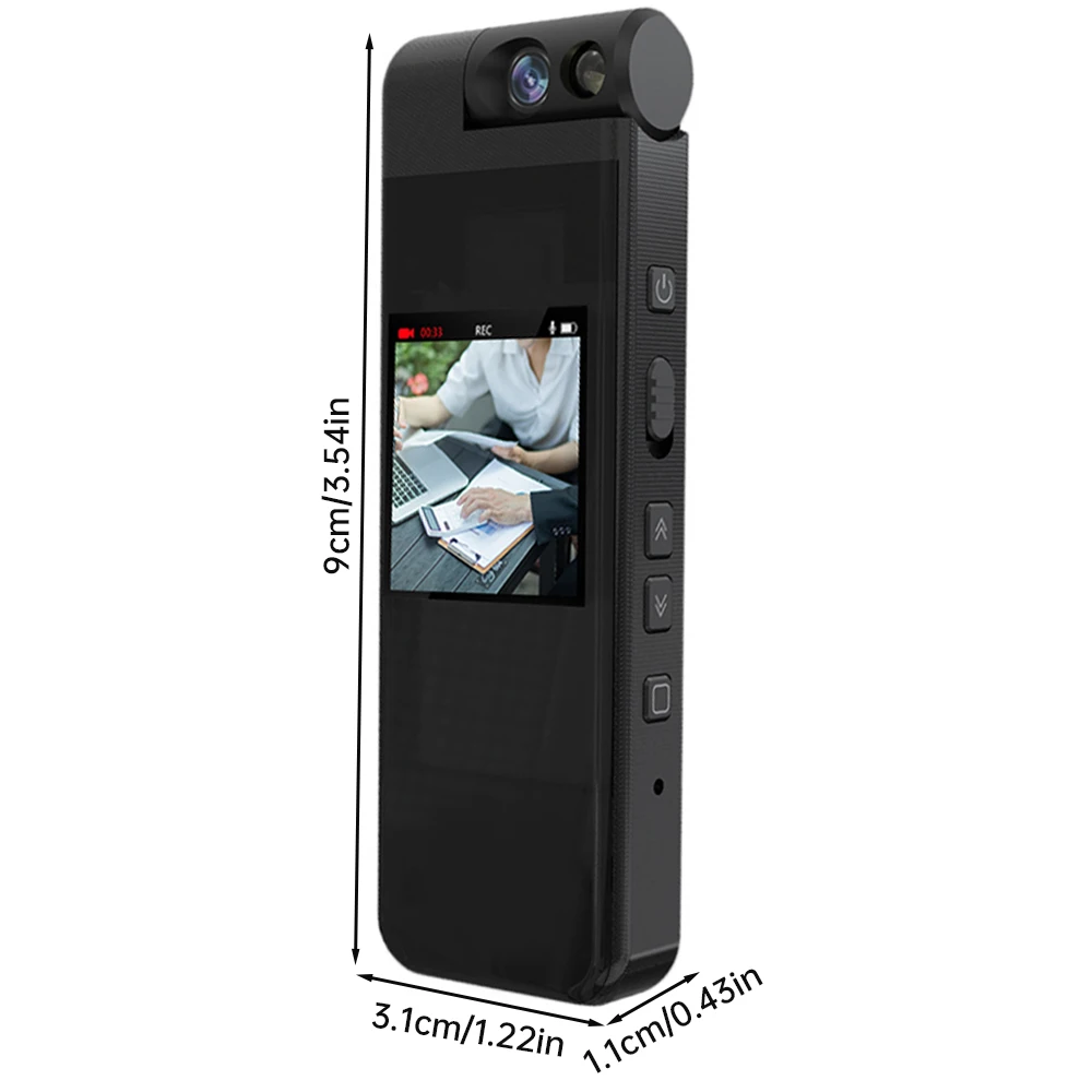 1080P HD Mini Camera Sports DV 180 Degree Rotation Camcorder Body Cam Digital Video Recorder Site enforcement Recorder