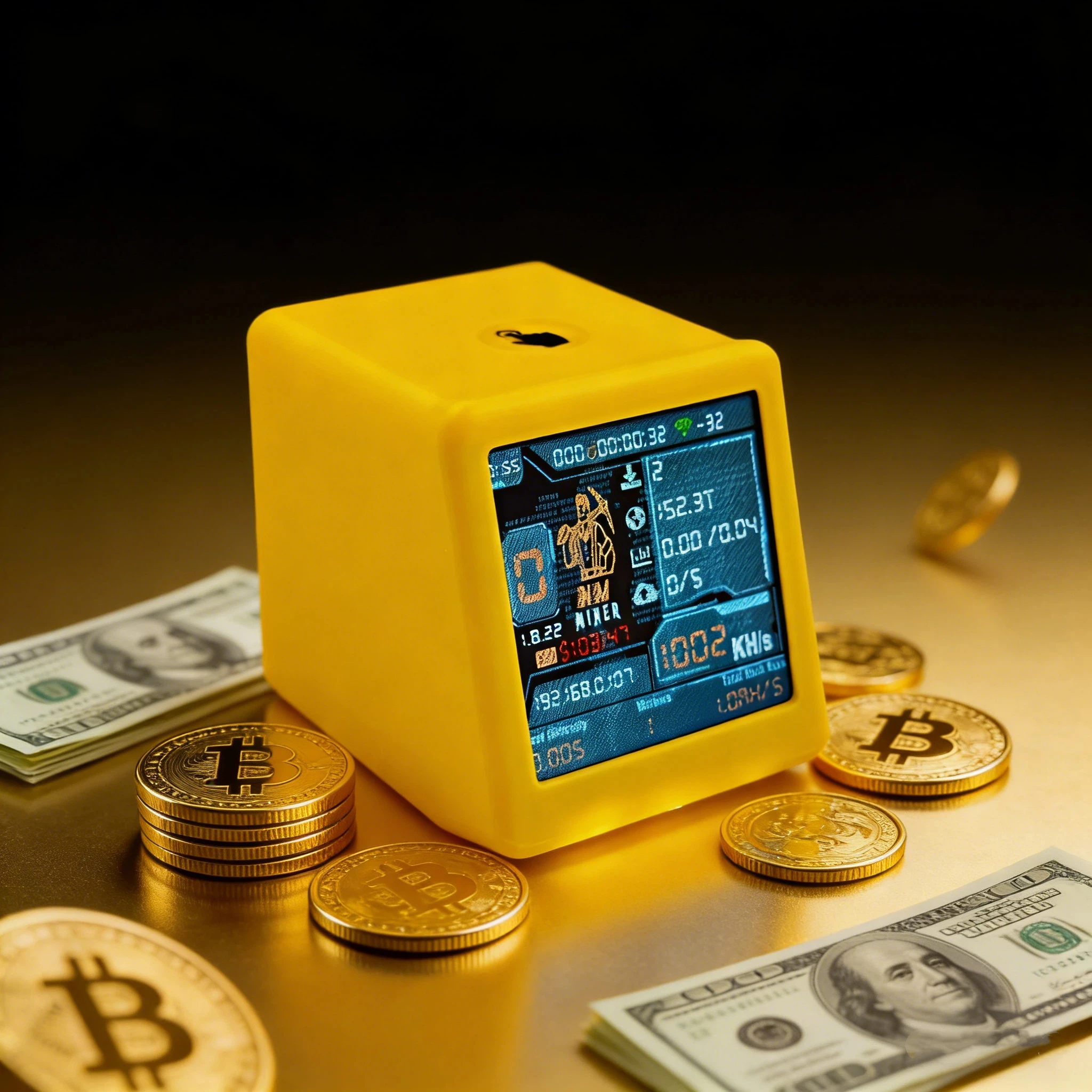 

NMMiner Colorful Smart TV 1000KH/s Bitcoin Miner ESP32 BTC SOLO Lottery Silent Desktop Clock - Smart Gift for Tech Enthusiasts