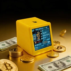NMMiner Colorful Smart TV 1000KH/s Bitcoin Miner ESP32 BTC SOLO Lottery Silent Desktop Clock - Smart Gift for Tech Enthusiasts